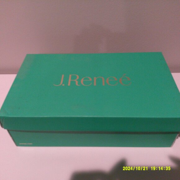 J. Renee Navy Blue Fabric Pump - Picture 2 of 10